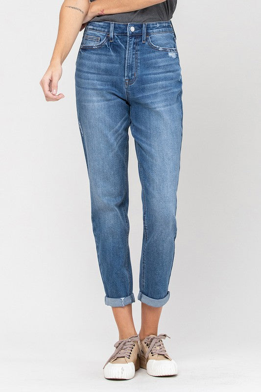 Erika cuffed mom jeans