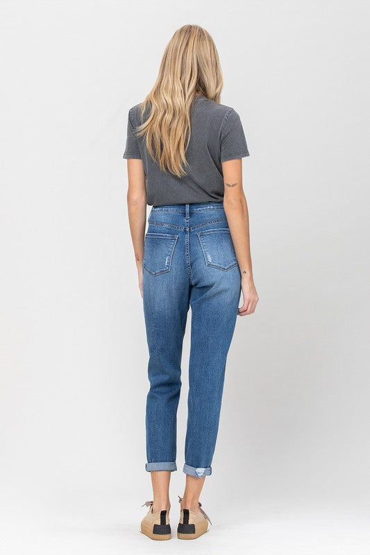 Erika cuffed mom jeans