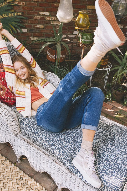 Erika cuffed mom jeans