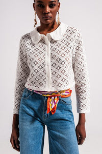 Helena Crochet Top