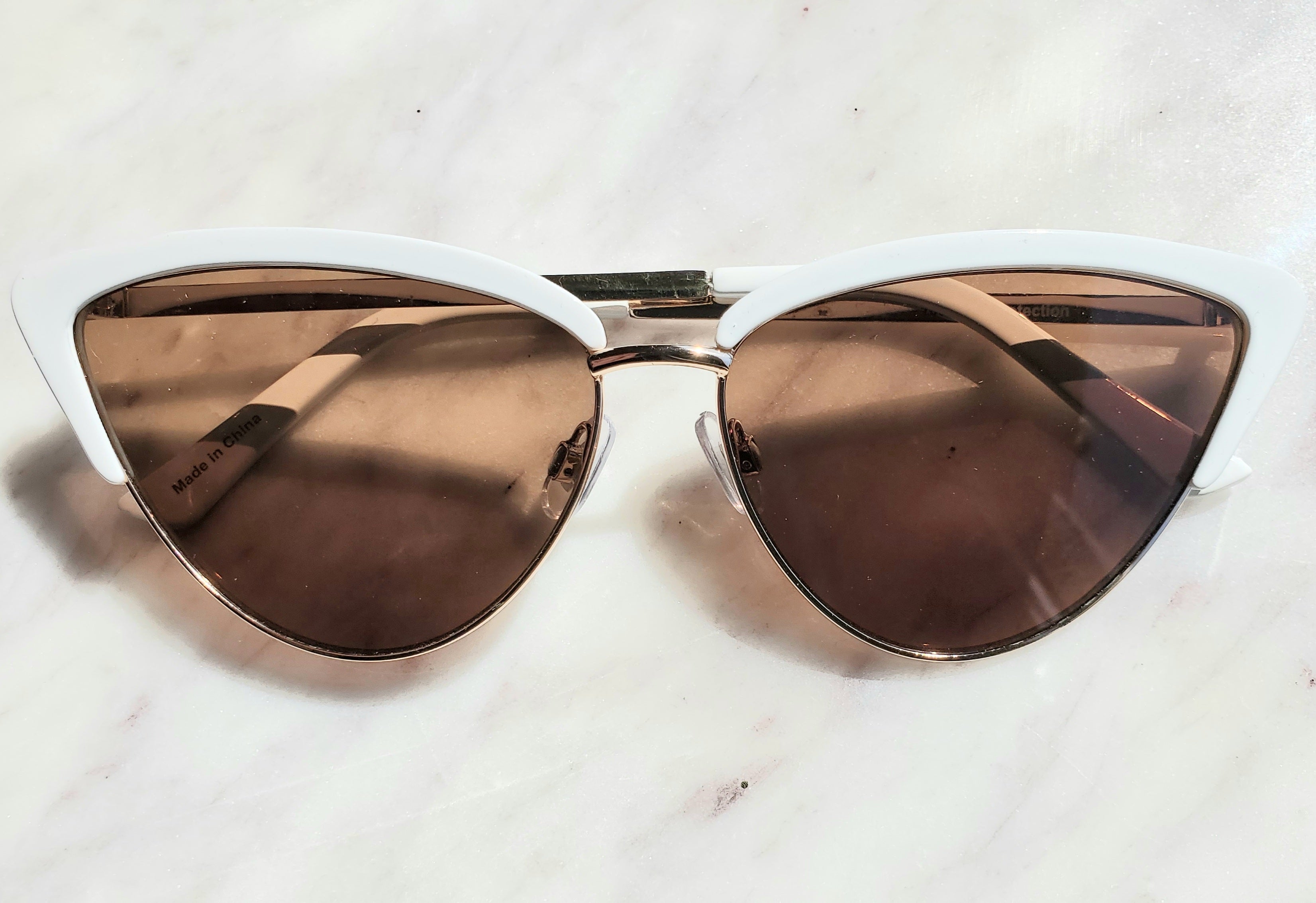 White Cat Eye Sunglasses