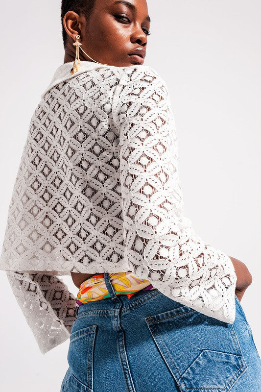Helena Crochet Top