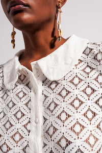Helena Crochet Top